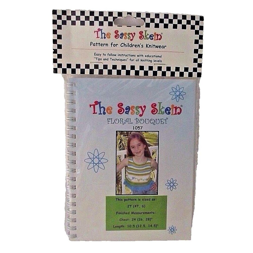 Children Knitwear Sassy Skein Knit Top Pattern 1057 Scalloped 2T 4T 6 Girl NEW
